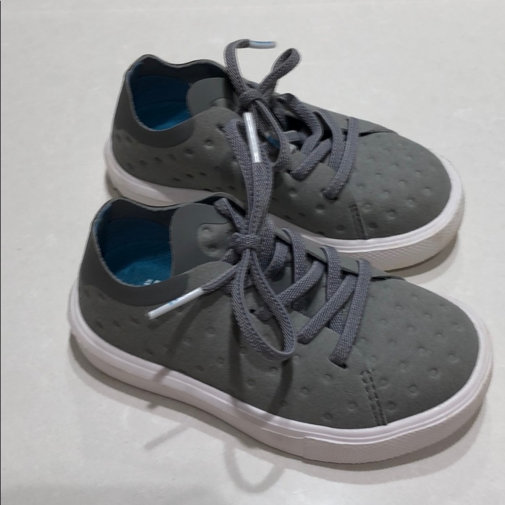 Native Light Grey Lace up Sneakers